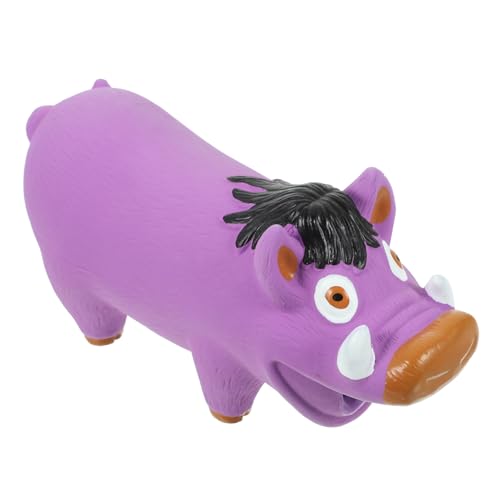 BESPORTBLE Quietschendes Hundespielzeug Schweineform Robustes Latex Kauspielzeug für Große Hunde Interaktives Puzzlespielzeug zur Zahnpflege und Beschäftigung von BESPORTBLE