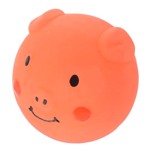BESPORTBLE Quietschendes Kauspielzeug Für Hunde Cartoon-schweinekopf-Ball-Design Aus Fördert Interaktiven Spaß Zahnknirschstab Für Mundgesundheit Geeignet Für Kleine Hunde Und Welpen von BESPORTBLE