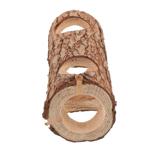 BESPORTBLE Ratten und Hamster Tunnel aus Sicherem Holz Versteck und Spielplatz für Kleintiere für Meerschweinchen und Igelkanäle Klein und Vielseitig von BESPORTBLE