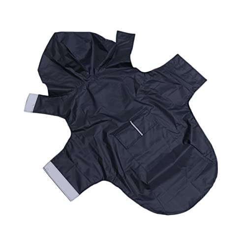 BESPORTBLE Regenmäntel mit Kapuze für Haustiere Hundebett Puffer Kühljacken für Hunde Hundemantel hunderegenmantel Dog rain Jacket wimperntusche reflektierende Regenmäntel für Haustiere Black von BESPORTBLE