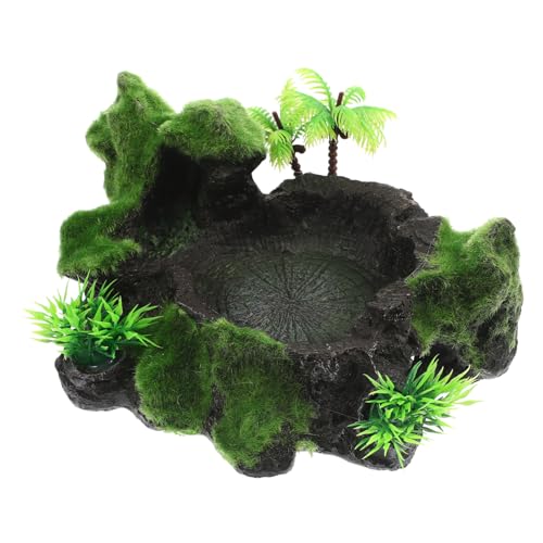 BESPORTBLE Reptilien Futterschale aus Langlebigem Harz mit Glatter Oberfläche Dekorative Wasserschale für Schildkröten und Eidechsen Natürlicher Farbton für Sicheres Fressen und Trinken im BESPORTBLE Reptilien Futterschale aus Langlebigem Harz mit Glatter Oberfläche Dekorative Wasserschale für Schildkröten und Eidechsen Natürlicher Farbton für Sicheres Fressen und Trinken im von BESPORTBLE