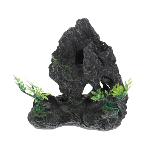 BESPORTBLE Resin Aquarium Dekoration Landschaftsstein Langlebig Pflegeleicht Mittlere für Bad Garten Großes Aquarium Naturgetreues Felsornament von BESPORTBLE