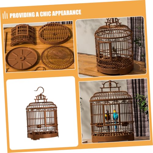 BESPORTBLE Retro Großer Vogelkäfig Robustem Kunststoff Tragbarer Runder Papageien und Wellensittich Käfig für Kleine Vögel für Reisen und Outdoor Nutzung Leicht zu Reinigen und Vielseitig BESPORTBLE Retro Großer Vogelkäfig Robustem Kunststoff Tragbarer Runder Papageien und Wellensittich Käfig für Kleine Vögel für Reisen und Outdoor Nutzung Leicht zu Reinigen und Vielseitig von BESPORTBLE