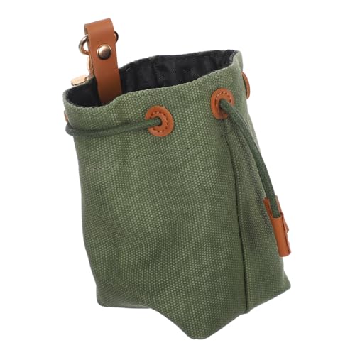 BESPORTBLE Robuster Canvas Snackbeutel für Haustiere mit Hängedesign Feuchtigkeitsgeschützt Leicht und Platzsparend für Outdoor Training Hundespaziergänge und Tägliche Futteraufbewahrung von BESPORTBLE