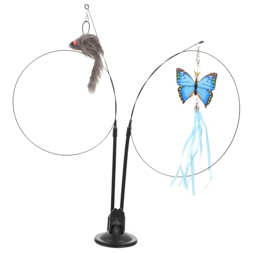 BESPORTBLE Saugnapf necken Katzen Stick interaktives saugnapf Katzen + Katzen Angeln handhaben Fisch Heimtierbedarf Katzenspielzeug für den Haushalt Stahldraht BESPORTBLE Saugnapf necken Katzen Stick interaktives saugnapf Katzen + Katzen Angeln handhaben Fisch Heimtierbedarf Katzenspielzeug für den Haushalt Stahldraht von BESPORTBLE