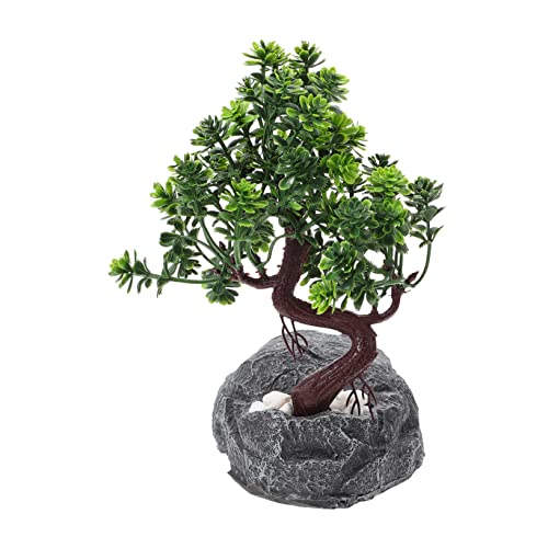 BESPORTBLE Schildkrötenloch Reptilienversteck Höhle Reptilienverstecke verstecken Chamäleon Reptile Box Decoration Pet Hideout schleichtiere Reptilienübungshöhle Harz versteckte Höhle Grey von BESPORTBLE