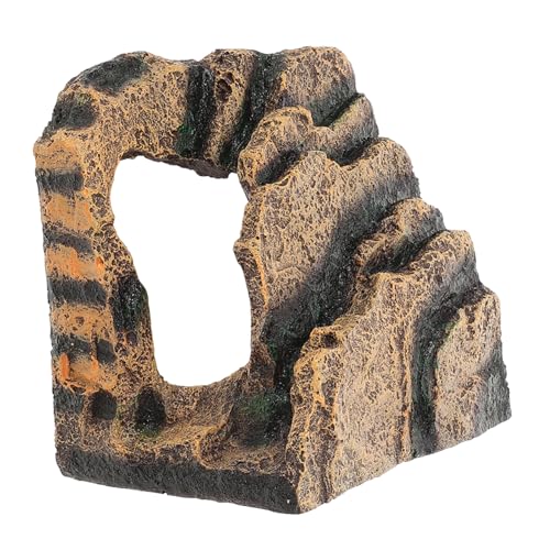 BESPORTBLE Schildkröten-Aquarium-sonnenplattform Schildkrötenfelsen Kreative Szene Setzer Aquarium-zubehör 14 X 14 X 10 von BESPORTBLE