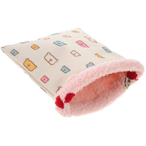 BESPORTBLE Schlafsack Sack Für Haustiere Bett Kaninchen Hamster Wickeldecke Kleiner Haustiernest Warmer Schlafplatz Weich Und Bequem von BESPORTBLE