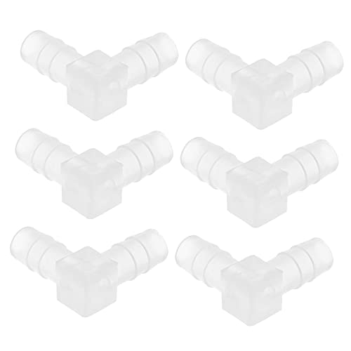 BESPORTBLE Schlauchverbinder Adapter Schlauchverbinder l Förmige Schlauchanschlüsse Schlauchbogenadapter Für 8mm Schläuche Ideal Für Garten Und Aquarium Verbindungsstück Gartenschlauch von BESPORTBLE