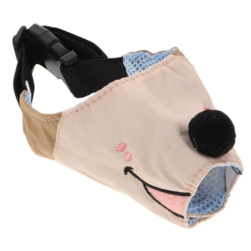 BESPORTBLE Maulkorb Für Kleine Hunde Aus Canvas Atmungsaktiv Verstellbar Zum Spazierengehen Um Beißen Und Bellen Zu Vermeiden von BESPORTBLE