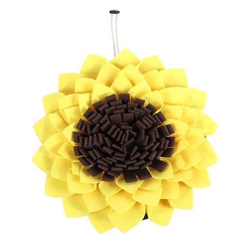 BESPORTBLE Schnüffeldecke Für Haustiere in Sonnenblumenform Hundefutter Matte Für Langsames Füttern Haustier-puzzlematte Für Haustiere Schnüffelmatte Für Hunde Sicher Und Langlebig von BESPORTBLE