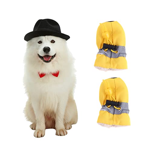 BESPORTBLE Anti-rutsch Hundeschuhe Mit Elastischem rutschfeste Und wasserdichte Schuhe Für Hunde Schutz Für Hundepfoten Bequemes Design Für Kleine Und Mittelgroße Hunde Gelb von BESPORTBLE