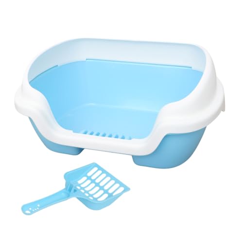 BESPORTBLE Semi Geschlossene Katzentoilette aus Kunststoff Katzenreinigungsbad Blau für Ordentliche Haustierpflege und Reinigen BESPORTBLE Semi Geschlossene Katzentoilette aus Kunststoff Katzenreinigungsbad Blau für Ordentliche Haustierpflege und Reinigen von BESPORTBLE