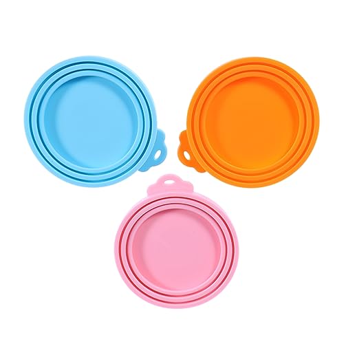BESPORTBLE -dosendeckel Für Tierfutterdosen in Blau Orange Zum Verschließen Und Erhalten Der Frische Von Katzenfutter Wiederverwendbar Und rutschfest von BESPORTBLE