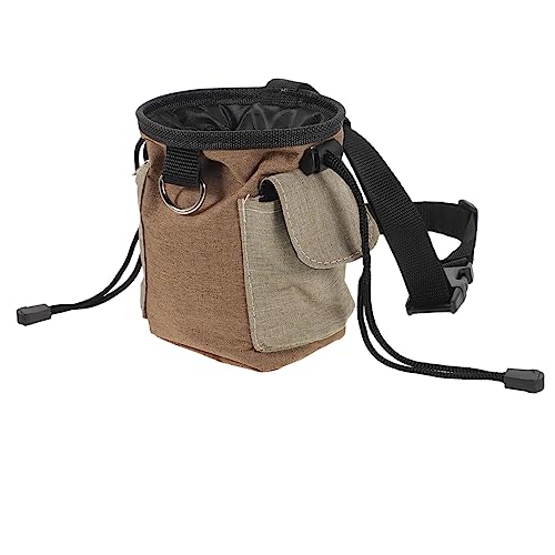 BESPORTBLE Snackpaket Für Haustiere Abfall Ausbildung Tasche Für Hundeleckereien Trainingstasche Behandeln Hundetasche Hunde -Snack -Beutel Outdoor-welpen-snackbeutel Light Brown Oxford-Stoff von BESPORTBLE