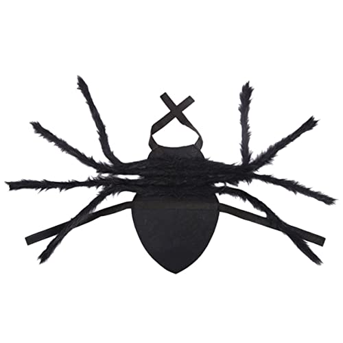 BESPORTBLE Spinnengürtel- Spinnenkostüm Für Hund Hundekostüme Hündchen Hunde Spinnenkostüm Hundehochzeitshalsband Hundekleidung Haustier-Halloween-Mantel Züchten Welpe Black von BESPORTBLE