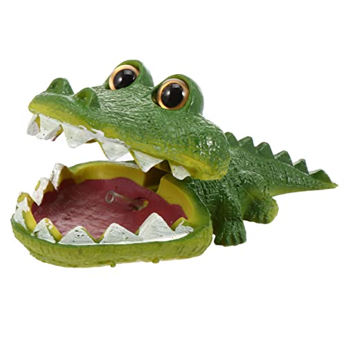 BESPORTBLE Bubbling Aquatic Decoration Kreative Aquarium Deko Mit Realistischem Krokodils Ornament Für Fischbehälter Für Süß Und Verbessert Die Attraktivität Und Versteckmöglichkeiten von BESPORTBLE