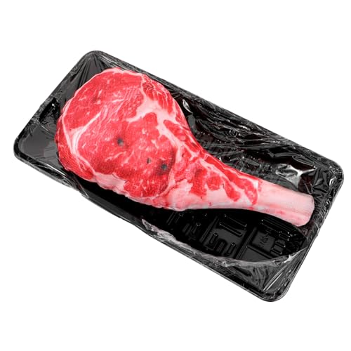 BESPORTBLE Süßes Kauspielzeug Für Hunde Plüsch Steakform Mit Quietscher Interaktives Spielzeug Für Mittelgroße Hunde Kauen Und Spielen Drinnen Und Draußen von BESPORTBLE