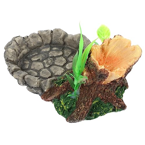 BESPORTBLE Terrarium Futter und Wasserschale für Reptilien Langlebige Futterschale aus Resin für Schildkröten Eidechsen und Schlangen für Aquarien und Terrarien BESPORTBLE Terrarium Futter und Wasserschale für Reptilien Langlebige Futterschale aus Resin für Schildkröten Eidechsen und Schlangen für Aquarien und Terrarien von BESPORTBLE