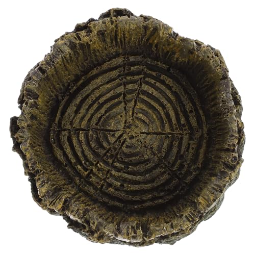 BESPORTBLE Reptilien Futternapf Aus Resin Mit Holzmaserung Wasserschale Für Schildkröten Echsen Und Andere Reptilien Leicht Zu Reinigende Futter Und Wasserstation Für Terrarien von BESPORTBLE