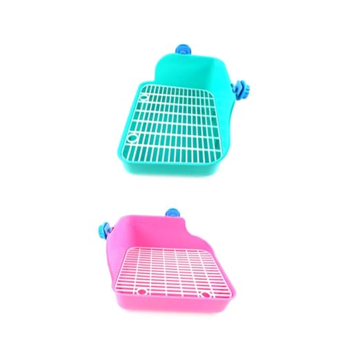 BESPORTBLE Toilette Für Kaninchen Katzentoilette Töpfchentrainer Töpfchen Für Kleintiere Einfaches Töpfchentraining Für Hamster Rennmäuse Chinchillas Meerschweinchen Frettchen von BESPORTBLE