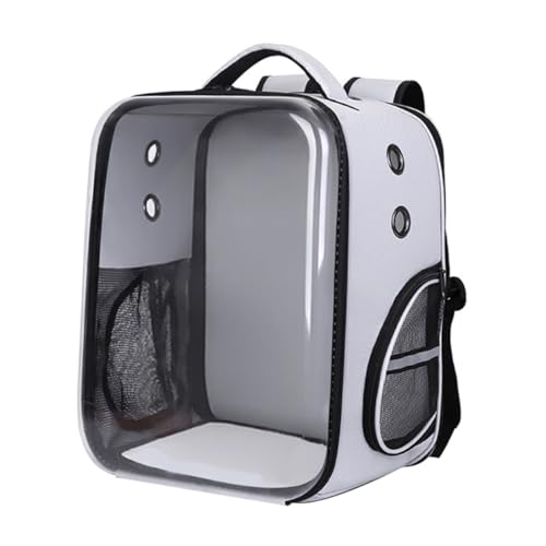 BESPORTBLE Transparente Faltbare Haustier Tragetasche Leichte Kompakte Schultertasche für Katzen und Kleine Hunde Atmungsaktive Reisetasche für Sicheren Transport Unterwegs von BESPORTBLE