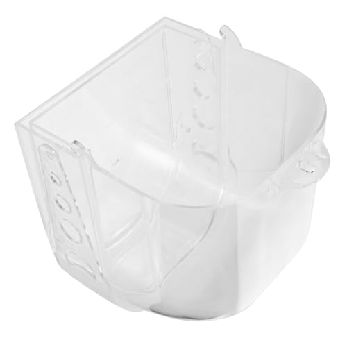 BESPORTBLE Transparente Vogelbadewanne mit Schublade für Papageien und Wellensittiche Auslaufsichere Sichere Badebox für Käfig Geräumiges Ausbruchssicheres Vogelbadebecken für Cockatiels und von BESPORTBLE