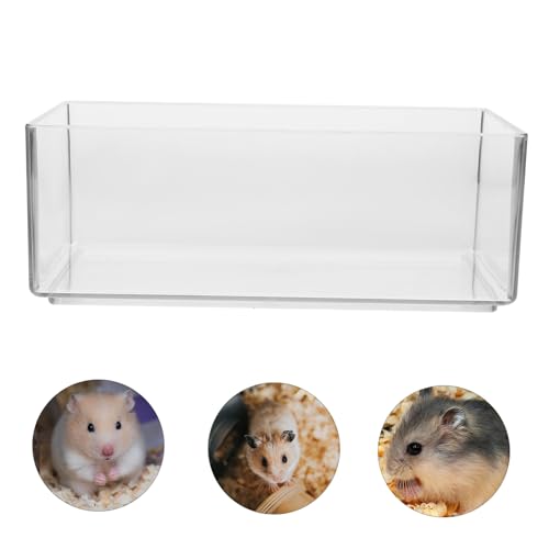 BESPORTBLE Transparenter Hamster Badebehälter aus Robustem Kunststoff Langlebiges Sandbad für Kleintiere Praktische Haustier Toilette Leicht zu Reinigen Geeignet für Hamster Meerschweinchen BESPORTBLE Transparenter Hamster Badebehälter aus Robustem Kunststoff Langlebiges Sandbad für Kleintiere Praktische Haustier Toilette Leicht zu Reinigen Geeignet für Hamster Meerschweinchen von BESPORTBLE