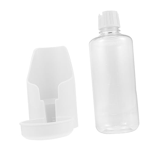 BESPORTBLE Trinkbrunnen für Papageien Futterspender meerschweinchen Wasser klarer Spender nager trinkflasche nagetier trinkflasche Vogel Papageien Wasserspender Vogelfütterer Plastik Weiß von BESPORTBLE