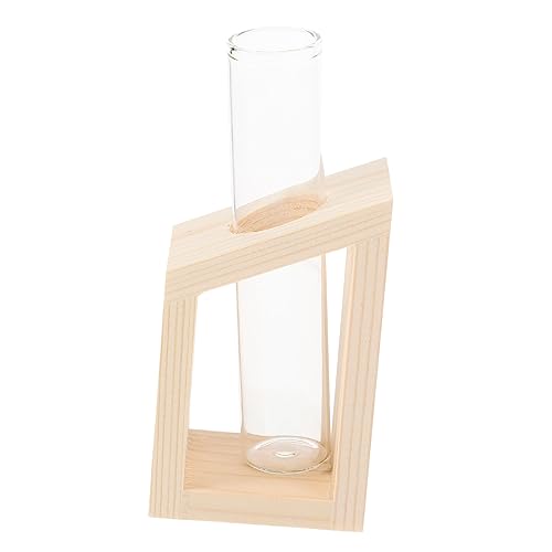 BESPORTBLE Klaren Glas Pflanzrohren Mit Holzständer Kleine Glasvasen Für Blumen Dekorative Glasvasen Für Pflanzen BESPORTBLE Klaren Glas Pflanzrohren Mit Holzständer Kleine Glasvasen Für Blumen Dekorative Glasvasen Für Pflanzen von BESPORTBLE
