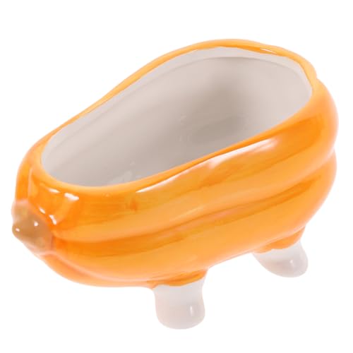 BESPORTBLE Hamster Badewanne Aus Keramik Süßes Kürbis-Design Für Kleintiere Stabil Und Langlebig Leicht Zu Reinigen Für Hamster Und Andere Kleine Haustiere Vielseitig Als Futter Oder von BESPORTBLE