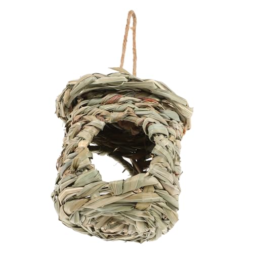 BESPORTBLE Outdoor Stroh Vogelhäuschen Hängen Nistkasten Isoliert für Vögel Garten Decor Handwoven Vogel BESPORTBLE Outdoor Stroh Vogelhäuschen Hängen Nistkasten Isoliert für Vögel Garten Decor Handwoven Vogel von BESPORTBLE