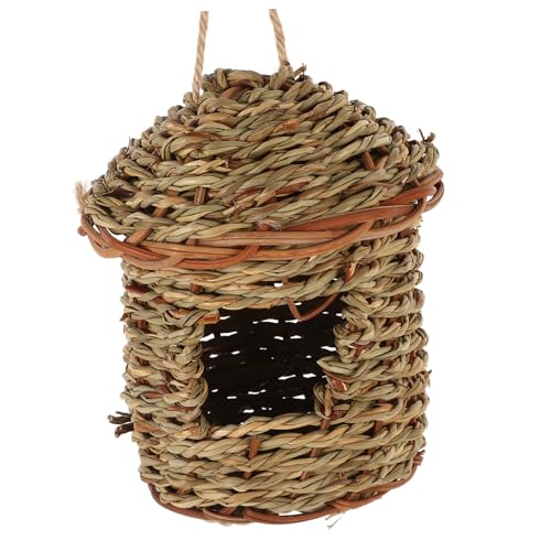 BESPORTBLE Natürliches Gras-vogelnest Warm Für Vögel Handgewebtes Vogelkäfig-zubehör Für Papageiennest- von BESPORTBLE