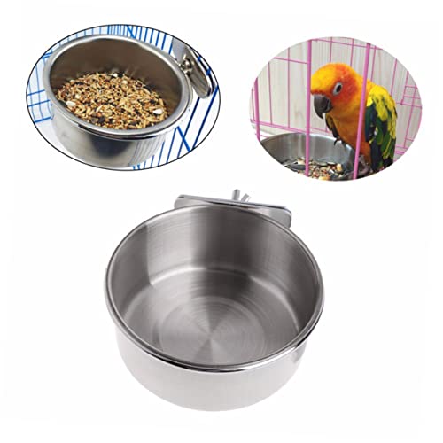 BESPORTBLE Vogelkäfig Wasserbecher Vogelhäuschen Für Vogelhäuschen Im Freien Interaktives Spielzeug Zum Aufhängen Papageienkäfig Vogelfutter Nymphensittich Papageienschale Vogelzubehör Silver BESPORTBLE Vogelkäfig Wasserbecher Vogelhäuschen Für Vogelhäuschen Im Freien Interaktives Spielzeug Zum Aufhängen Papageienkäfig Vogelfutter Nymphensittich Papageienschale Vogelzubehör Silver von BESPORTBLE