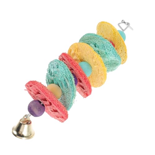 BESPORTBLE Spielzeug Natürlichem Loofah Kauspielzeug Für Vögel Hängend Für Wellensittiche Und Sittiche Sicheres Und Langlebiges Zubehör Für Vogelkäfig von BESPORTBLE