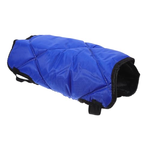 BESPORTBLE Wadenweste Wadenschutzmantel Wadendecke Jährlingspferde Decke Pferde -winterteppiche Winterjacke Für Haustiere Ziege Winterdecke Karierter Hundemantel Wadenwärmedecke Flanell Blue von BESPORTBLE