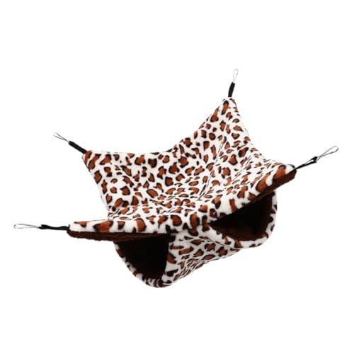 BESPORTBLE Hamster Hängematte Für Kleine Haustiere Doppel-Lagen Schlafplatz Weichem Warmem Material Für Meerschweinchen Chinchillas Und Andere Nager Tiefbraun BESPORTBLE Hamster Hängematte Für Kleine Haustiere Doppel-Lagen Schlafplatz Weichem Warmem Material Für Meerschweinchen Chinchillas Und Andere Nager Tiefbraun von BESPORTBLE