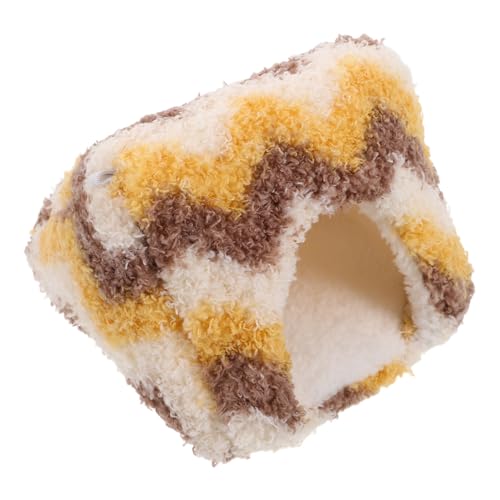 BESPORTBLE Warmes Kleintierbett aus Weichem Plüsch Waschbar und Tragbar Geeignet als Kuscheliges Nest für Hamster Zuckergleiter Eichhörnchen und Andere Kleine Haustiere von BESPORTBLE