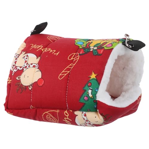 BESPORTBLE Warmes Vogelnest: Papageien-Kuschelhütte mit Weihnachtsmuster – Bequemes Vogelbett für den Käfig – Papageien-Hängematte für Wellensittiche, Unzertrennliche, Nymphensittiche, Finken und BESPORTBLE Warmes Vogelnest: Papageien-Kuschelhütte mit Weihnachtsmuster – Bequemes Vogelbett für den Käfig – Papageien-Hängematte für Wellensittiche, Unzertrennliche, Nymphensittiche, Finken und von BESPORTBLE