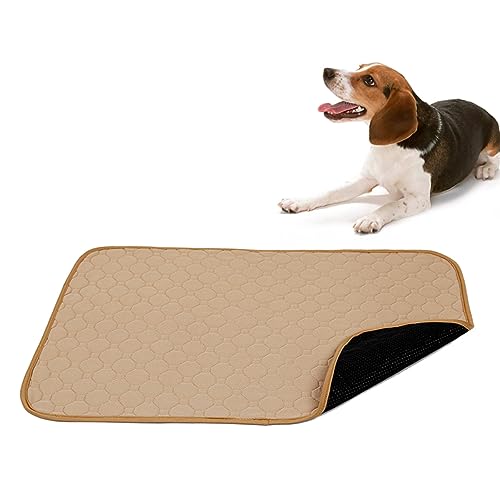 BESPORTBLE Waschbare Hundepads Für Hunde Und Katzen Wiederverwendbare wasserdichte Urinunterlagen Größe S Beige Ideal Für Das Training Von Welpen Und Den Innenbereich von BESPORTBLE