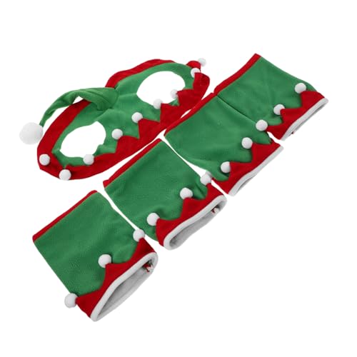 BESPORTBLE Weiche Pferde-haube und Beinwickel Hautfreundlich Bequem Festliche Weihnachtsparade-kostümdekoration Pferdeschutz für Reiten und Party von BESPORTBLE