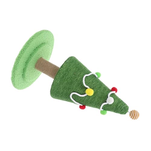 BESPORTBLE Weihnachtlicher Katzenkratzbaum mit Natürlichem Sisal Hoher Vertikaler Kratzbaum für Kätzchen Fördert und Kletterverhalten Platzsparendes Design Katzen Weihnachtsspielzeug von BESPORTBLE