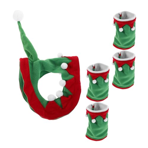 BESPORTBLE Weihnachts Pferdekostüm Zubehör Pferdehut und Beinwickel Set für Festliche Paraden Hautfreundlich Komfortabel Pferdeschutz von BESPORTBLE