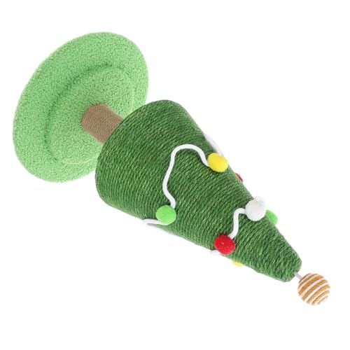BESPORTBLE Weihnachtsbaum Kratzbaum für Katzen Hoher Sisal Kratzpol für Kätzchen Stabiler mit Natürlichem Material für Kleine Wohnungen Möbelpflege von BESPORTBLE
