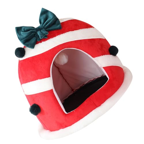 BESPORTBLE Weihnachtshaustiernest Katzenversteck Haustierbett, kleines Bett für Wohnungskatzen Hundebetten weihnachtsdeko Christmas Decorations dekoratives hundebett Bett für Katze Tuch rot BESPORTBLE Weihnachtshaustiernest Katzenversteck Haustierbett, kleines Bett für Wohnungskatzen Hundebetten weihnachtsdeko Christmas Decorations dekoratives hundebett Bett für Katze Tuch rot von BESPORTBLE