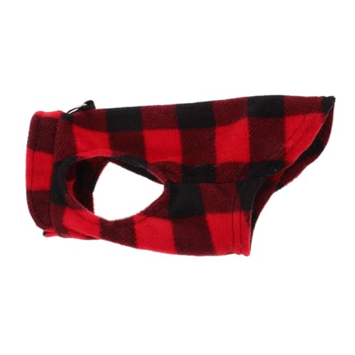 BESPORTBLE Hundeweste Für Kleine Und Mittelgroße Hunde Bequemes Und Warmes Design Leinenbefestigung Winterkleidung Für Haustiere Kariert von BESPORTBLE