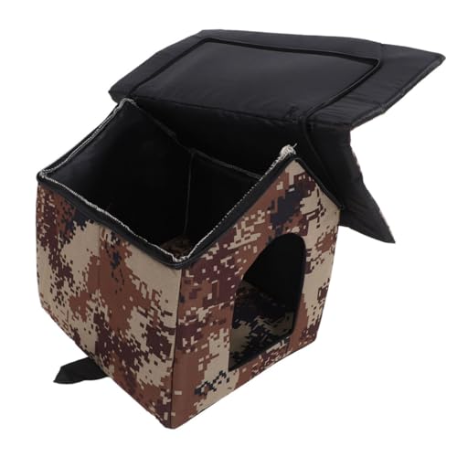 BESPORTBLE Katzenunterstand Für Draußen Isoliertes Katzenhaus Mit Herausnehmbarer Bettmatte Für Wind Und Regen BESPORTBLE Katzenunterstand Für Draußen Isoliertes Katzenhaus Mit Herausnehmbarer Bettmatte Für Wind Und Regen von BESPORTBLE