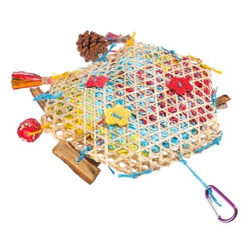 BESPORTBLE Papagei Kauspielzeug Aus Bambus Hängendes Spielzeug Für Nymphensittiche Chewing Toy Für Vögel Sicheres Und Leichtes Material Stressabbau Und Beschäftigungsspielzeug Für von BESPORTBLE