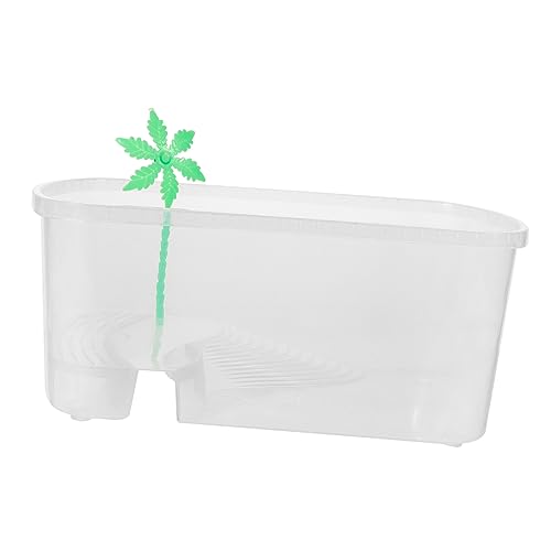 BESPORTBLE Zuchtbecken Für Schildkröten Haustier Zubehör Für Reptilien Futterspender Aquarium Tank Frösche Füttern Halter Netz Pumpe Bausatz Schildkrötenbehälter Aus Kunststoff Plastik Weiß von BESPORTBLE
