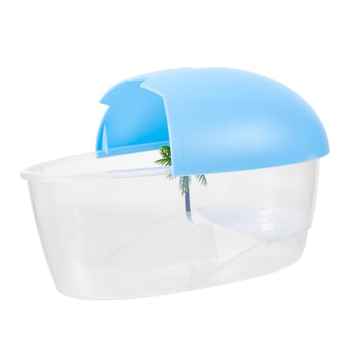 BESPORTBLE Aquarium Für Schildkröten Schildkrötenbecken Mit Reptilienhabitat Aus Kunststoff Schildkrötenzuchtbehälter Für Haushalt Wasserschicht Für Müheloses Reinigen von BESPORTBLE